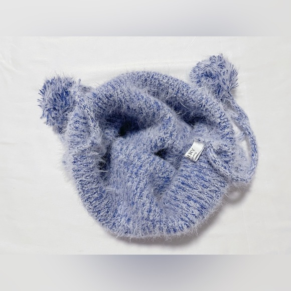 Fuzzy Wool Blend Cat Ear Beanie with Pom Pom - Picture 5 of 6